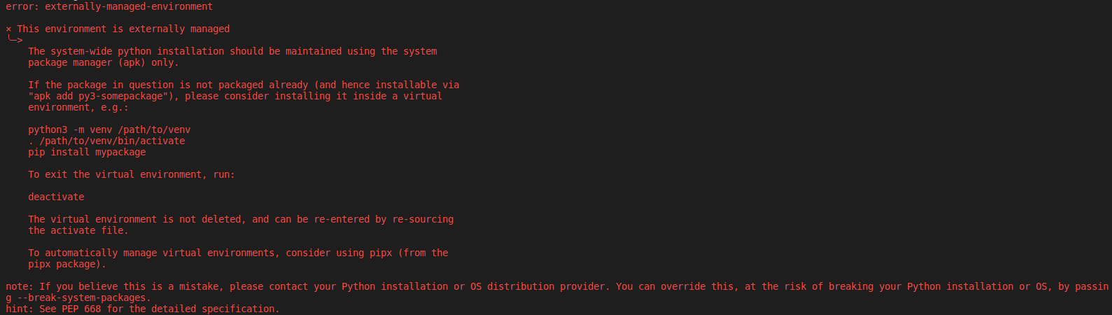 Python dependencies: break your system if you want